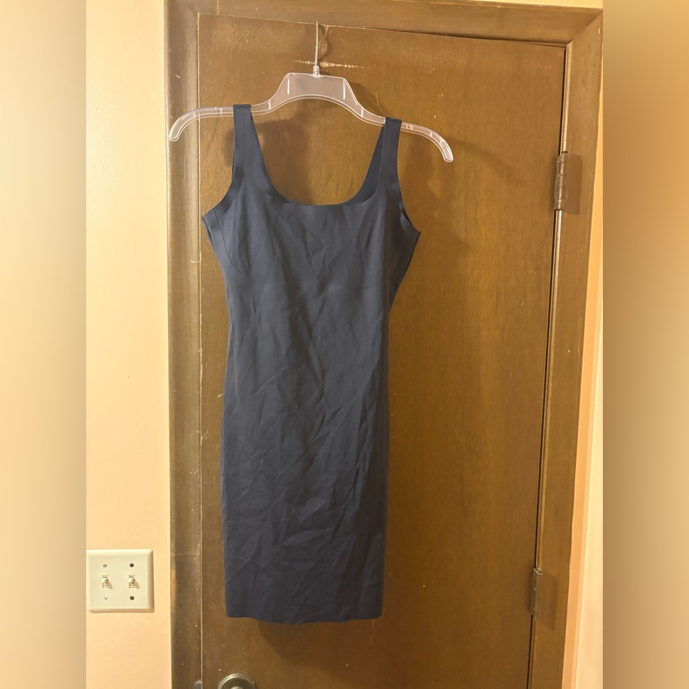 Skims Sleeveless Black Bodycon Slip Dress - Picture 2 of 7